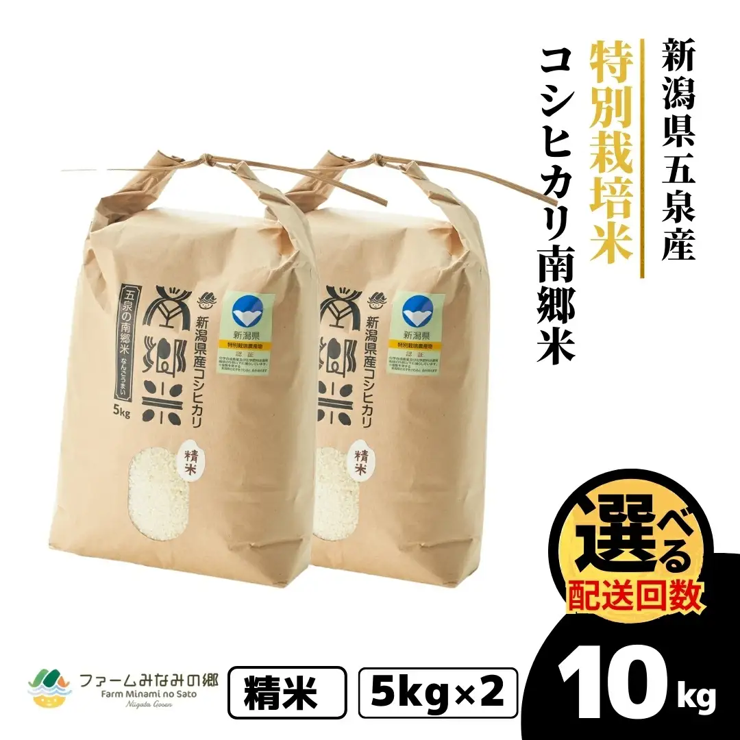 令和7年産 特別栽培米コシヒカリ 南郷米 10kg（5kg×2袋）