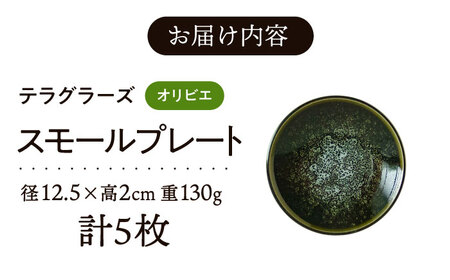 【美濃焼】 テラグラーズ スモールプレート オリビエ 5客揃 瑞浪市 / アワサカ 食器 皿 プレート [AZAD021]