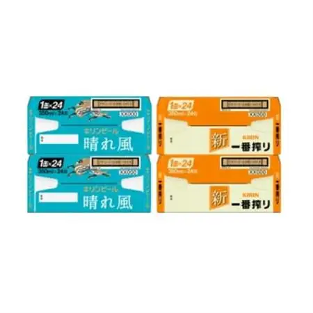 キリン【晴れ風】＆【一番搾り】350ml×4箱(96本)2種各2箱〈ビール お酒〉【複数個口で配送】_酒・アルコール  ビール _【4054794】