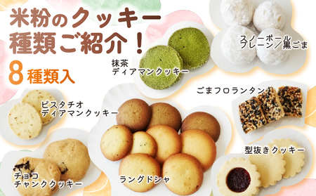 クッキー 米粉のクッキー缶 8種類詰め合わせ グルテンフリークッキー クッキー詰め合わせ 米粉クッキー チョコクッキー クッキー