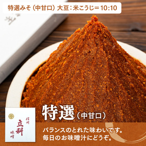 1-A 詰め合わせセット (特選みそ1kg×2箱、イマイ醤油1L×2本)