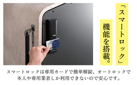 インテリジェントダスポン ハイスリム 600L 黒ZAM®仕様｜ゴミ箱 屋外 ゴミステーション 宅配ボックス