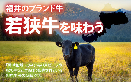福井県内産若狭牛＜フライパンサイズ＞肩ロース 450g  [A-012010]