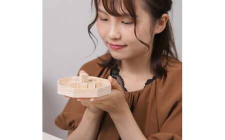 大山ひのきキューブディフューザー 八角型【専用木皿付き】