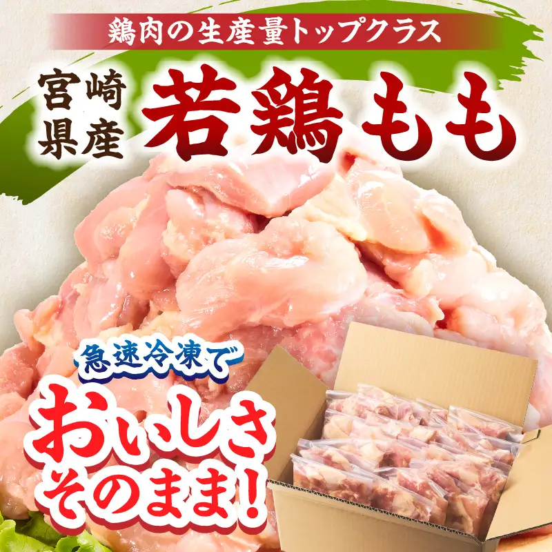 宮崎県産 若鶏切身もも肉 6kg（300g×20袋）【6か月定期便】_b0801_it_x2