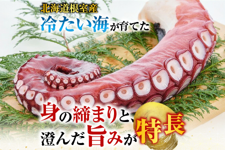 【北海道根室産】ボイル水たこ足1本(1kg) A-20007
