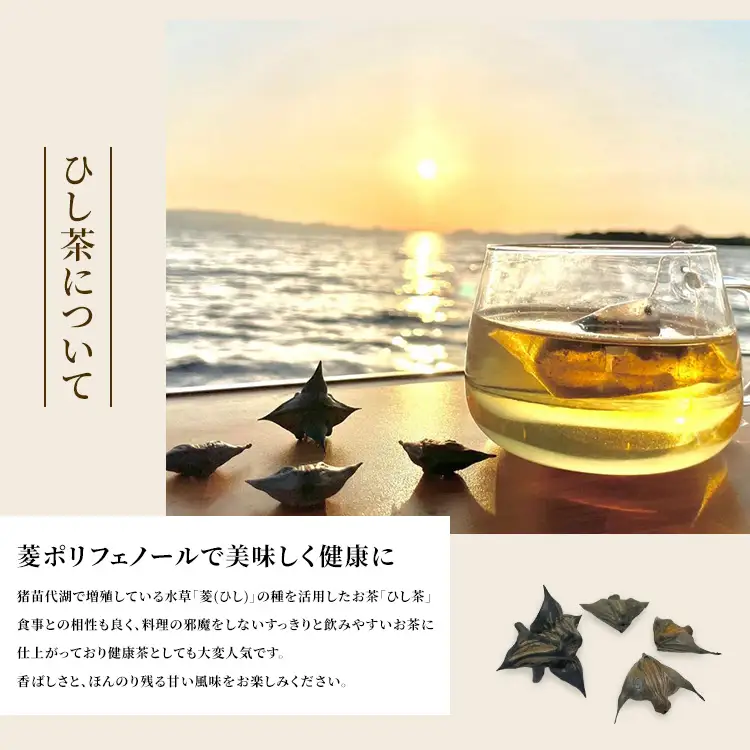 お茶 猪苗代湖産ひし茶(お徳用) ティーバッグ 茶 福島