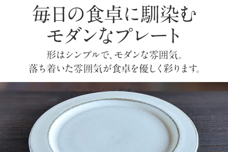 リムプレート 2枚 陶器 食器 お皿 皿 プレート キッチン雑貨 ハンドメイド おしゃれ かわいい インテリア 新生活 プレゼント ギフト 贈り物 福岡 九州 福岡県