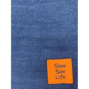 【SlowSunLife】藍染　蚊帳織ストール