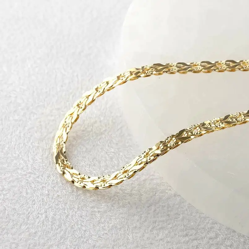 18金 ブレスレット レディース チェーン 18cm 太め 18k 地金|240214nm200y SWAA159
