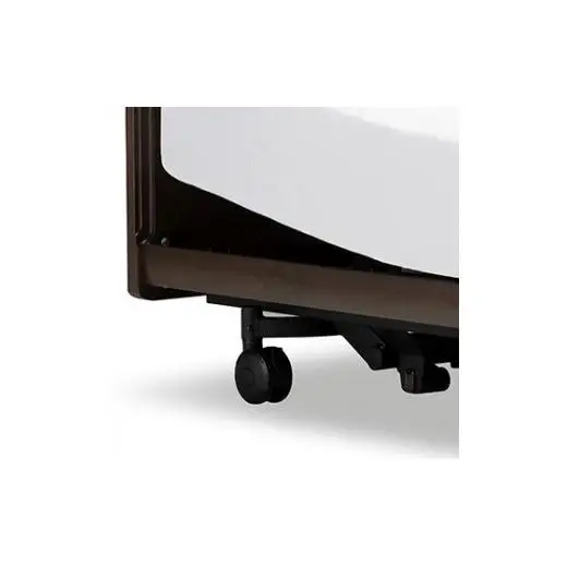 フランスベッド電動リクライニングGS-03C（3モーター：背上げ・脚上げ・上下昇降）キャスタータイプ　マットレス・手すり付き（シングル）