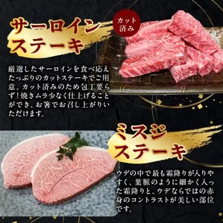 A5等級鹿児島県産黒毛和牛ステーキセット【配送不可地域：離島】【1186170】