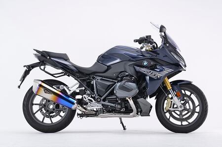 R1250RT（'19〜'22）リアルスペック シングル チタンドラッグブルー / バイク マフラー 部品 パーツ カスタム / 亀山市 / 株式会社アールズ・ギア [AMBI002]