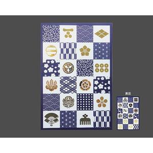 ポケット付御朱印帳「小紋×kamon」｜野洲市 伝統工芸 日本製 手作り 御朱印帳 和紙製 高品質 手触り 上質 紙製品 神社仏閣巡り 記念品 ギフト｜