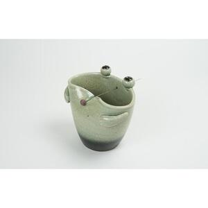 蚊遣器　FROGかえる　17-08【信楽焼・明山】