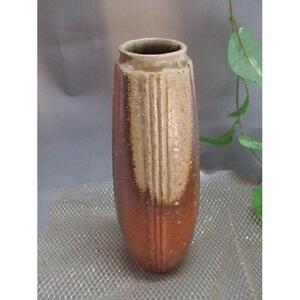 【信楽焼】三筋花入れ　花入　花器　花瓶　nha-032