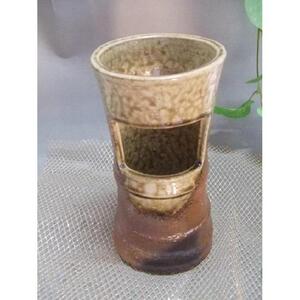 【信楽焼】竹花入れ　花入　花器　花瓶　   nha-037