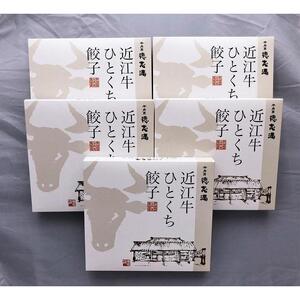 牛肉商「徳志満」 近江牛 ひとくち 餃子 100個（20個×5箱）