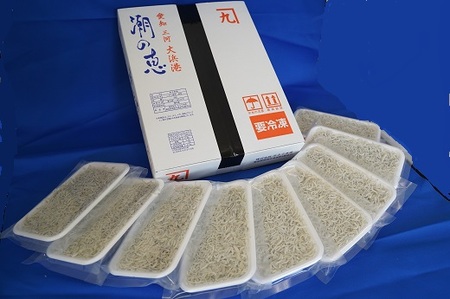 【１年定期便 毎月 全12回】便利！ しらす屋のしらす干し 小分けタイプ 630ｇ（70g×9p） 魚介類 しらす シラス 国産 海の幸 ご飯のお供 おつまみ しらす丼 グルメ ギフト 贈り物 やみつき 冷凍 小分け H006-094