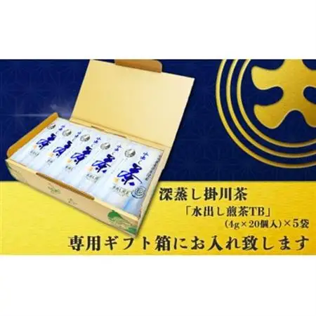 希少品種茶こみなみ「水出し煎茶ティーバッグ詰合せ」(4g×20)×5袋【配送不可地域：離島・沖縄県】【1652804】