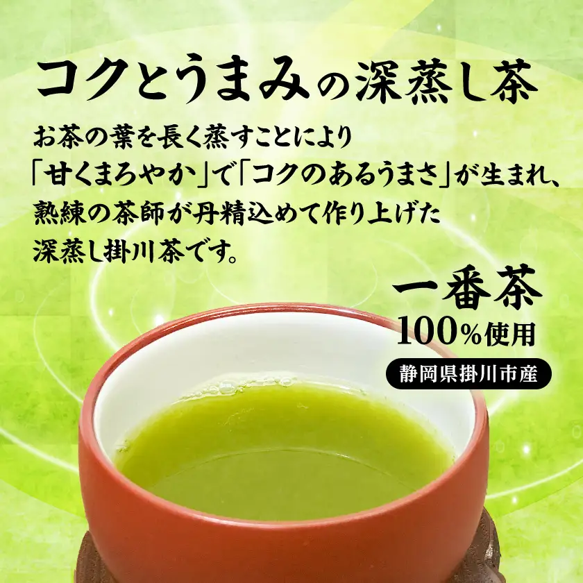 【新茶先行受付】【訳あり】深蒸し掛川茶100g×10袋(計1kg) 訳ありは袋だけ!静岡が誇る日本茶【配送不可地域：離島・沖縄県】【1108689】