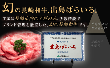 【全6回定期便】長崎和牛出島ばらいろ 特選ローススライス 約350g ＆ サーロインステーキ 約250g[RCI043] 長崎和牛 ロース サーロイン 長崎和牛 ロース サーロイン九州 長崎