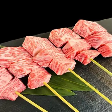 厚切り黒毛和牛ロース串 5本_惣菜・加工品     肉  牛肉 _【配送不可地域：離島】【1526850】