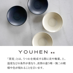 【美濃焼】[軽量食器] YOUHEN 15cmプレート 4枚セット(ホワイト×2 ネイビー×2)　多治見市 / 井澤コーポレーション 食器 プレート 皿[TBP197]