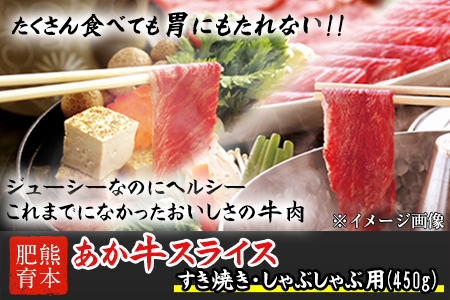 あか牛スライス（すきやき・しゃぶしゃぶ用）450g《120日以内に出荷予定(土日祝除く)》