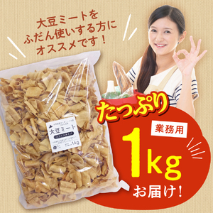 北海道芽室町 北海道産オーガニック大豆１００％使用大豆ミートスライスタイプ１kg　 大豆 大豆ミート オーガニック 北海道 芽室町産　me059-002c