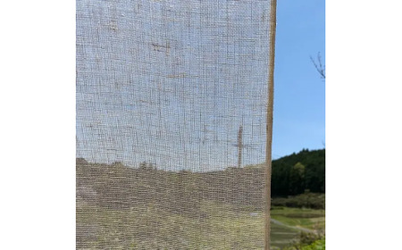 麻蚊帳のれん（生成）90cm×90cm 岡井麻布 のれん 蚊帳 麻 岡井麻布 のれん 蚊帳生地 玄関 のれん 麻 蚊帳 のれん 30-032