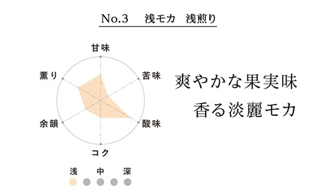 コーヒー豆セット　No.3 浅モカと森の雫セット　各2袋　合計240g