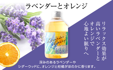 アロマバスエッセンス2本セット　ラベンダーとオレンジ / もみとヒノキ 各300ml CH801