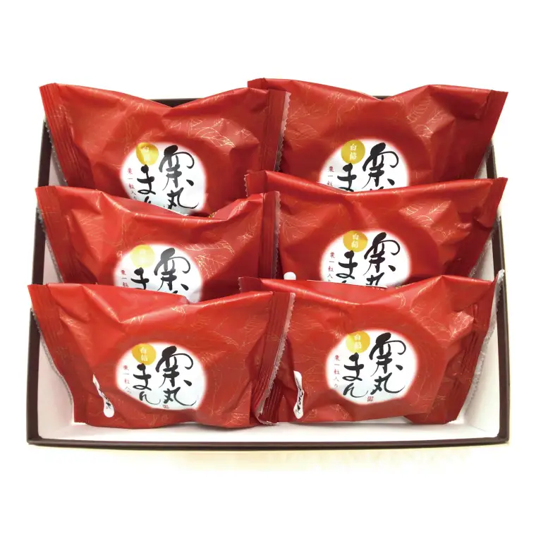 【数量限定】お菓子処ひろせ 栗丸まん 6個入り（CL-10）