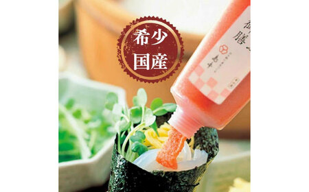 希少国産卵・チューブ入り辛子明太子80ｇと博多とんこつラーメン5食入り [ABCR053] 