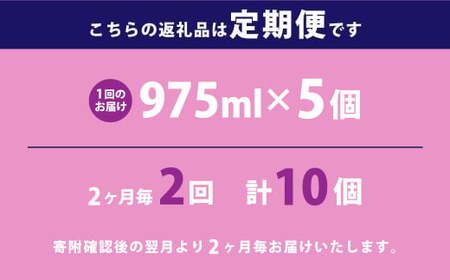 【2ヶ月毎2回定期便】マウスウォッシュ メイクアニューハビット （ノンアルコール フルーティシトラス）975ml×5個 セット 洗浄 洗口液 日用品