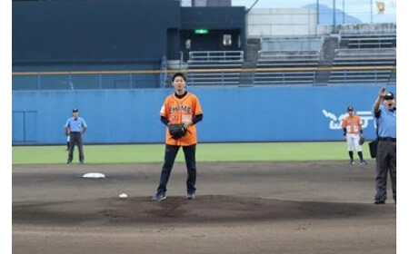 【愛媛県共通返礼品】愛媛マンダリンパイレーツ公式戦始球式権&観戦チケット2枚