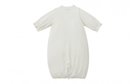 ベビー用品　ベビー服 ミキハウス ストレッチパイル ツーウェイオール ( 白 ) ベビー服