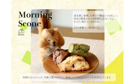 幸せのモーニングスコーン scone 5種10個 内容お任せ プレーン チョコ 抹茶くるみ 柑橘系 季節限定フレーバー各2個 ギフト 個包装 冷凍発送
