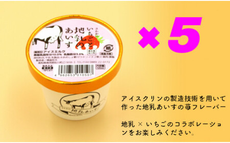 【ふるさと納税】＜いちごと地乳（ぢちち）のあいす＞地乳 アイス イチゴ 業務用 大容量 ホームサイズ カップアイス 無添加 着色料不使用 果肉入り 高知県 佐川町 横畠冷菓【冷凍】