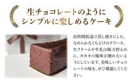 洋菓子マウンテン テリーヌ (1個) ふるさと納税 福知山市 スイーツ 洋菓子 チョコレート ショコラ ショコラティエ テリーヌ 長時間低温 蒸し焼き カカオの風味 なめらか ギフト プレゼント 【fc-EA004】【ショコラナビ】