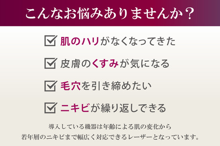 さわやか内科クリニック　レーザーフェイシャル　受診券（１枚）（1593）