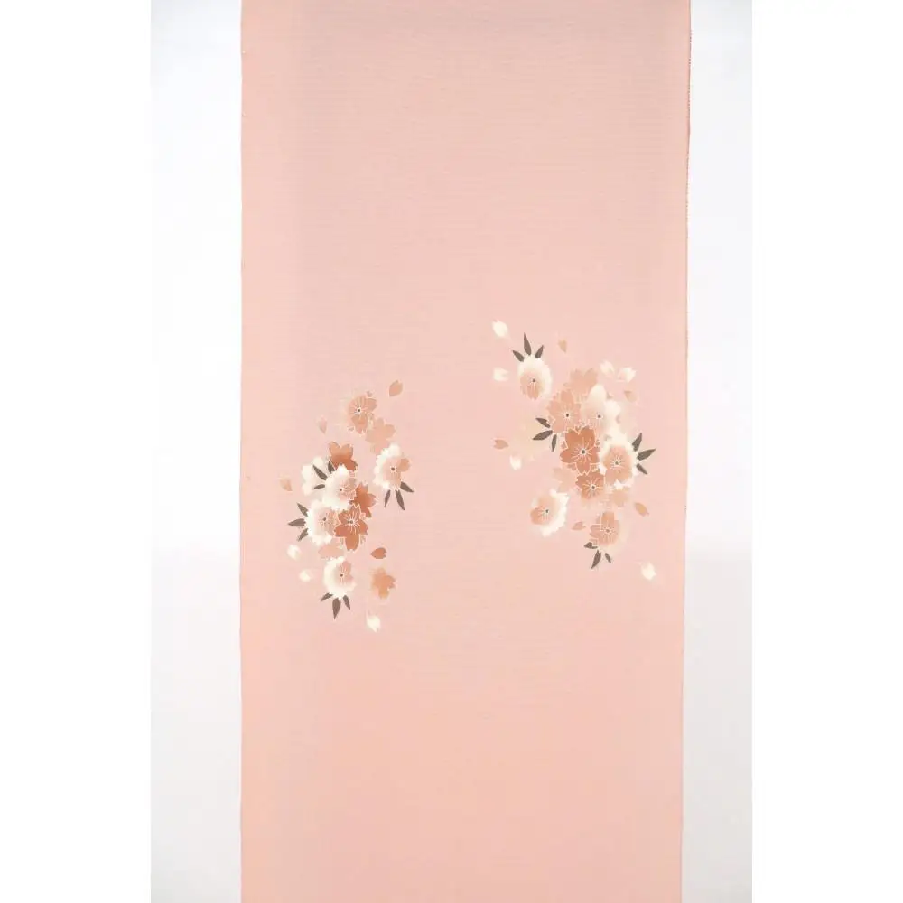 兼六園菊桜　手描加賀友禅染　帯