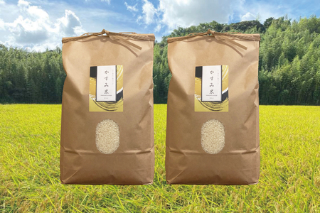 【茨城県共通返礼品・潮来市産】令和7年産米　栽培期間出来るだけ農薬を減らして作る「かすみ米」（コシヒカリ）精米10kg 【減農薬 こしひかり おいしい おこめ 安心 安全 健康】（KBE-109）