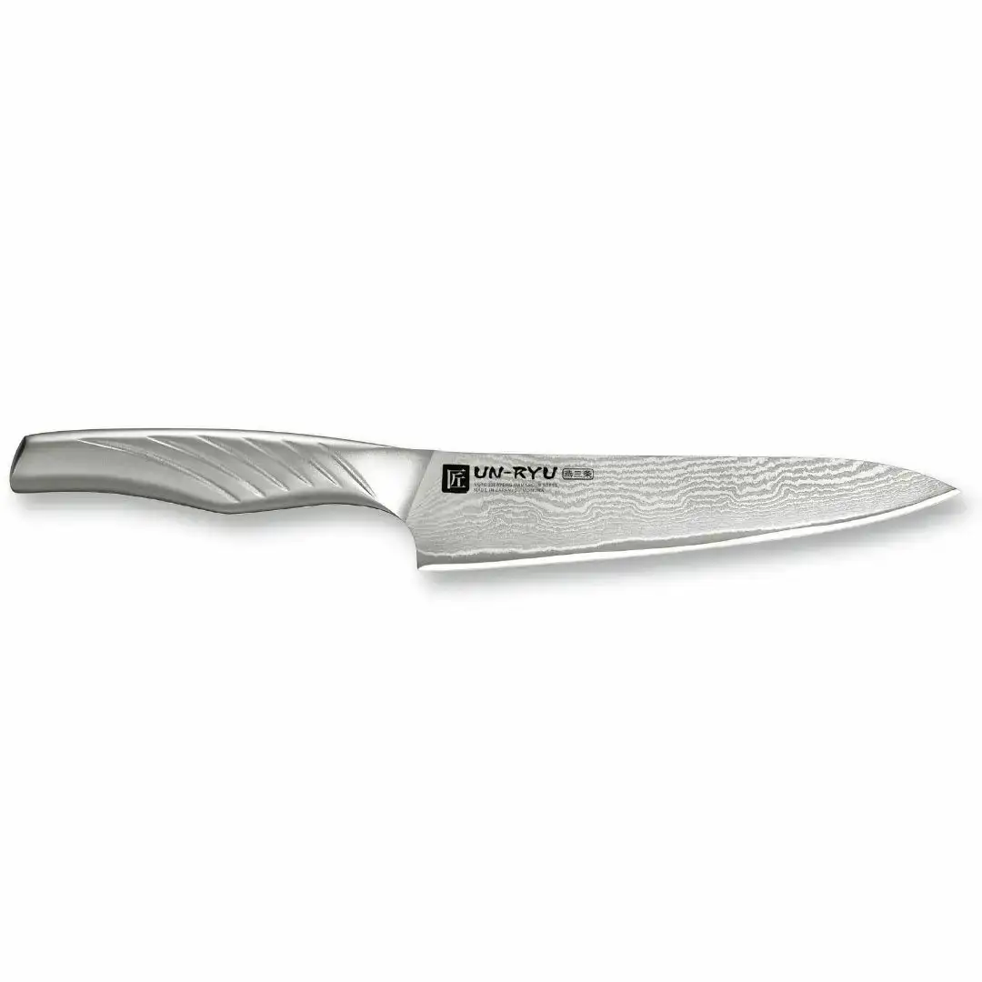 匠 UN-RYU(雲竜)オールステンレス三徳包丁・ダブルシャープナーセット 万能包丁 研ぎ器 簡単 キッチン用品 調理器具 新生活 燕三条製 [下村工業] 【052S020】