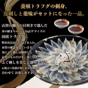 とらふぐ 刺身 焼き塩造り セット 刺身 計100g 焼き塩造り 55g ふぐ 贈り物 ふぐ刺し 農林水産省大臣賞受賞 トラフグ 山賀 下関 山口 AS157
