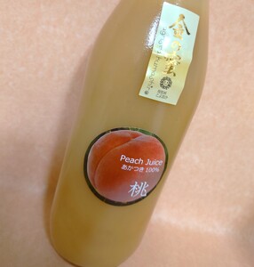 【金の蜜】アグリスタくましろの桃『あかつき』ジュース6本セット(1L×6本)