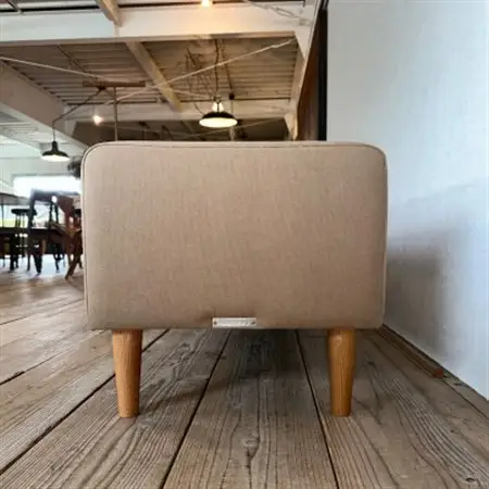 90 Bench(90ベンチ)倉敷帆布 ベージュ BR鉛筆脚【SWOF】_雑貨・日用品 椅子・チェア・ソファ 家具・インテリア _【1541770】