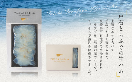 【7営業日以内発送】戸石とらふぐの生ハム 15g×3個セット 計45g トラフグ 熟成 魚介類 海産物 長崎 石井商店