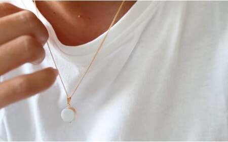 白磁ネックレス【6.kiln】アクセサリー 白磁 有田焼 清六窯 A24-155